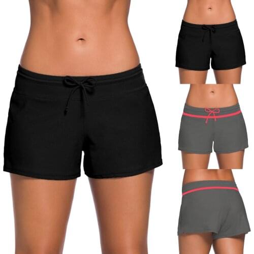 Womens Swimsuit Bottoms Tankini High Waist Bikini Panties Swim Briefs Beach Shorts Ruched Bottom Womens Beach Swimming Trunks