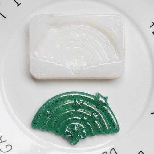 Star Fan Silicone Mold Chocolate Mold Handmade Cake Decoration Mould XGY-183