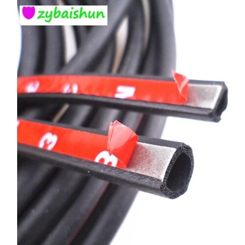 1m Car door gasket with rubber big D+ small D type waterproof slide soundproof belt for Toyota Lexus Honda Acura Nissan Infiniti