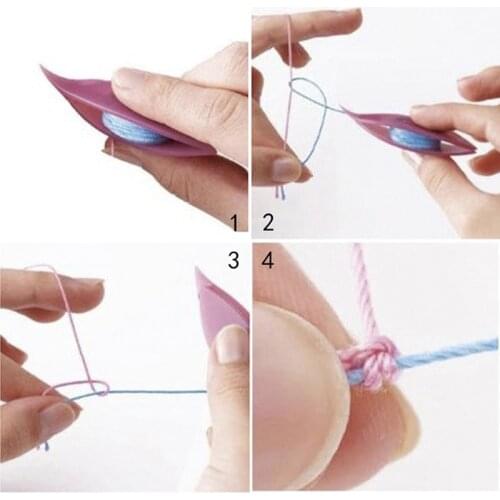 1PCS Metal Tatting Shuttle For Hand Lace Making DIY Craft Knitting Weaving Tool