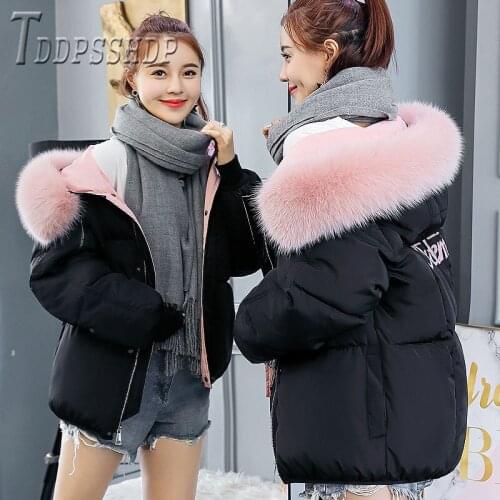 2019 6 Colors Can Choose Women Parkas Hoodie With Fluff Padded Female Coat