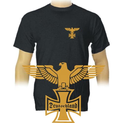 2019 Summer Hot Sale Men T-shirt reichsadler wehrmacht deutschland hooligans ultras t-shirt 1