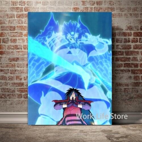 Madara Uchiha Anime Home Decor Canvas Posters and Prints Decoration Wall Art Wall Pictures Living Room Painting