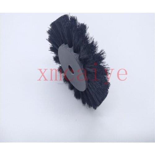 Free shipping 6 pcs Size 65X7X12mm Black bristle brush wheel for 3 F and diamonds 3000 printing machine brush wheel