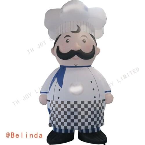 Free air shipping, outdoor inflatable cook balloon, cartoon design inflatable chef , balloon shape inflatable cook chef model