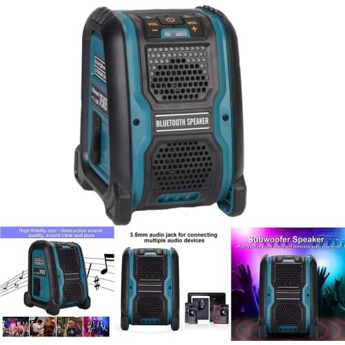 JABS Bluetooth Speaker MP3 Player USB Loudspeaker 15W Amplifier for Dewalt 14.4/18V Lithium Battery