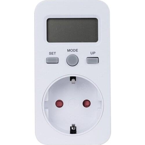 IntelligBilling Socket Billing Device for Electric Power Monitor with Euro-gauge Small Screen Power Metering Socket