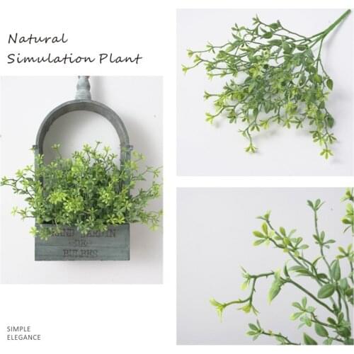 Simulated Plastic Artificial Faux Grass Lifelike Plant for Home Wedding Decoration