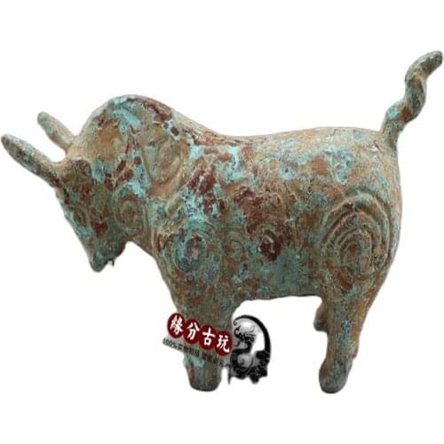 Chinese old Bronze statue cattle copper statue