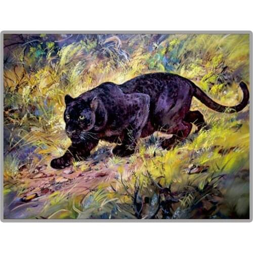 Beautiful Painting "Black Panther" 5D DIY Diamond Painting Full Square/Round Diamond Embroidery Sale Mosaic Rhinestones Picture