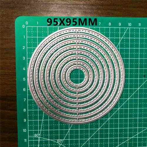 Irregularity Metal Cutting Dies diy Circle Dies photo album cutting dies 95x95mm Scrapbooking Stencil Die Cuts Card Making