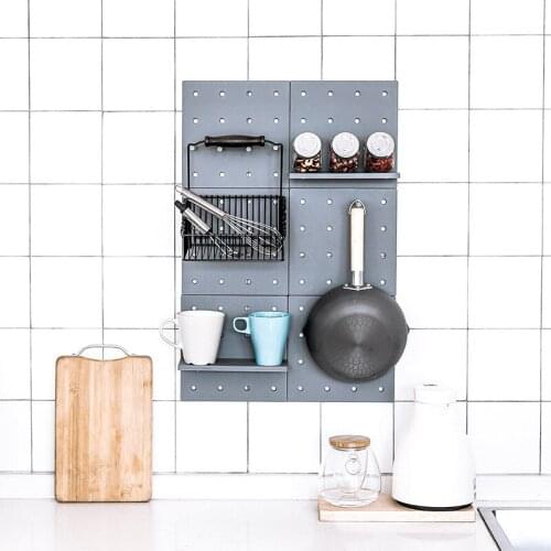 Wall-Mounted Hanging Board Hook Storage Rack Bathroom Wall Shelf Plastic Kitchen Storage Holder Organizer Home Decor Display Set