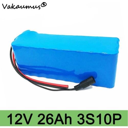 New bateria 12v battery pack 18650 26ah 10p 3s bms 12v lithium ion battery Large capacity protection board 26000mAh capacity bms