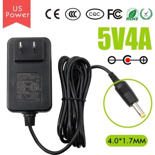 Orange Pi 5V/4A US Power Adapter for AC power into DC, Suitable for Orange Pi 4/4B Boards