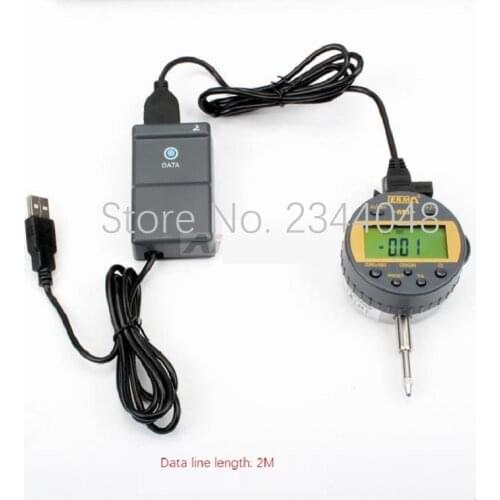 Connection Computer Digital display Dial indicator Dial indicator, data output and input EXCEL WORD software USB interface