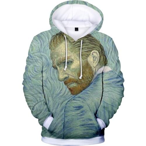 Kawaii 3D Van Gogh Casual Hoodies Men Women Long Sleeve Pullover Hoodie Sweatshirt Winter Hot Sale Fashion Plus Size Jacket Coat