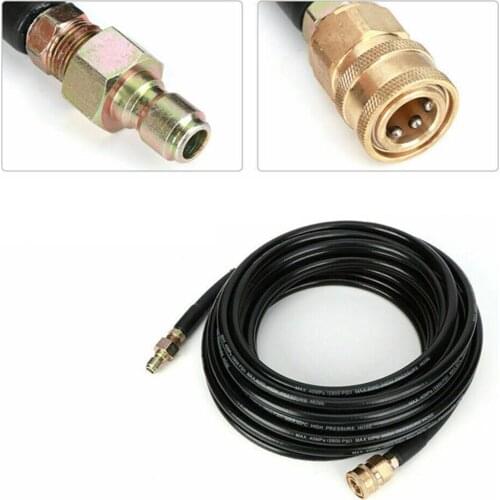 5800PSI 50ft High Pressure Washer Tube Cleaning Hose 3/8inch Quick Connector