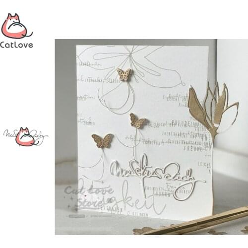 Nur für dich German Only for you Metal Cutting Dies Scrapbooking Stencil Die Cuts Card Making Craft Embossing New Dies For 2019