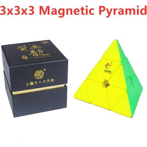 Yuxin 3x3x3 Pyramid cube Huanglong 3x3 Magnetic Pyramid magic cube 3x3x3 cubo magico Magnetic 3x3x3 Pyramid speed cube puzzle