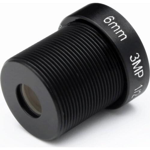 1/2.7" HD 3MP 6mm Fixed Iris M12 MTV IR Board CCTV Lens for Security CCD Camera