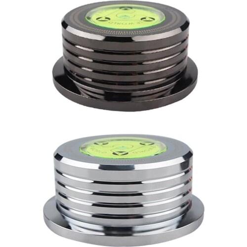 1pcs 60hz LP Recording Stabilizer Universal Vinyl Record Player Disc Turntable Stabilizer With Level Aluminum Alloy Weight Clamp