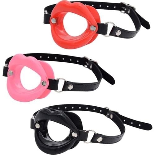 1PCs Sex Slave Silicone Lips O Ring Open Mouth Gag Oral Fetish Bdsm Bondage Restraints Erotic Toy Sex Toy For Couples Adult Game