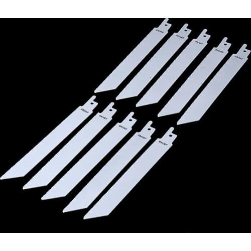 10pcs Jig Saw Blade Reciprocating Saw Blades Saber Saw Multi Saw Blade For Cutting Wood Metal PVC Tube Power Tools
