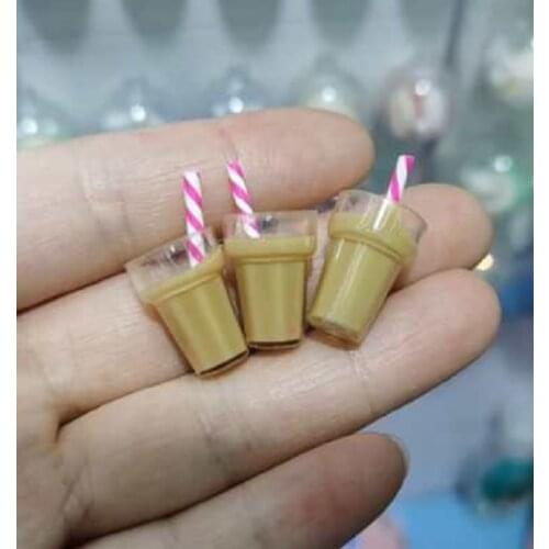 100pcs Coffee cup Charms for Earring Keychain Wholesale Kawaii Charms