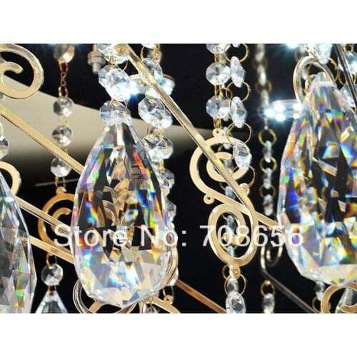 3PCS 76MM CLEAR MACHINE CUT SPARKLED GLASS DROP PRISM CHANDELIER LAMP PENDANT +FREE RINGS