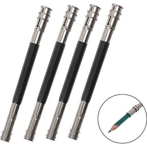 4pcs Adjustable Dual Head Pencil Extender Holder Sketch School Office Art Write Tool JR Deals