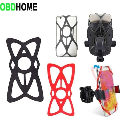 5pcs Motorbike Bicycle Fastener Phone Silicone Band Bandage Holder Cycle Mobile Bike Rubber Flashlight Elastic Strap Mount Fix