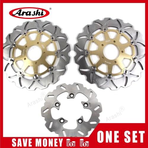 Arashi 1 Set For SUZUZKI SV1000 SV1000S 03-07 CNC Front Rear Brake Disc Brake Rotors SV1000 SV-1000 S 2003 2004 2005 2006 2007