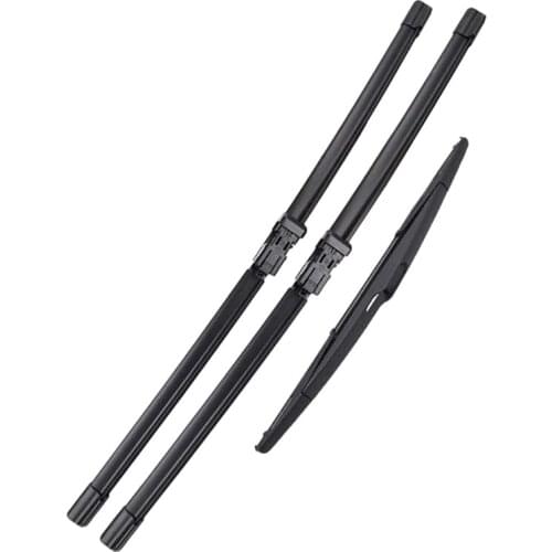 Car Wiper Front and Rear Wiper Blade Kit Windshield Wiper for Peugeot 2008 2013-2018