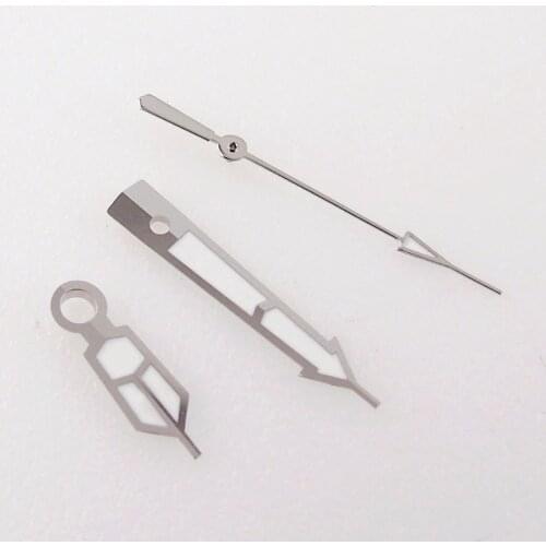 White edge Watch Hands Fit For ETA 2824 2836 NH35A NH36A NH35 NH36 7s26 4r35 2824 Movement Green Luminous