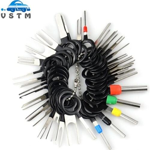 3/8/11/29/36/38/41pcs Car Plug Terminal Removal Tool Pin Needle Retractor Pick Electrical Wire Puller Hand Tools Kit