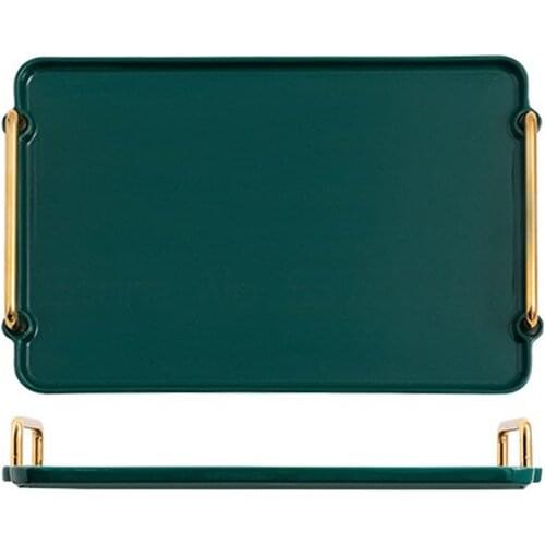 Phnom Penh tray porch storage ceramic plate tea table rectangular cosmetics storage plate