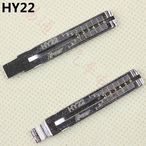 10PCS/LOT HY22 Engraved Line Key For Hyundai ix35 VERNA MDAvante For kia Sportage K5 2 in 1scale shearing teeth blank car key