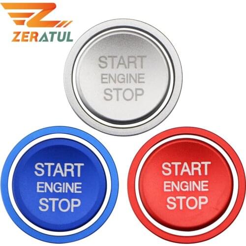 Car Engine Start Stop Button Decoration Cover Ring Ignition Trim Sticker for Volkswagen VW Passat B8 2017 - 2019 Decoration