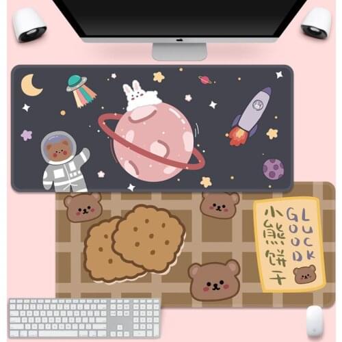 INS Mouse Pad Super Tide Game Computer Keyboard Desktop Table Mat Student Desk Mat Cute Bear Bunny Mouse Pad Large Game Mat