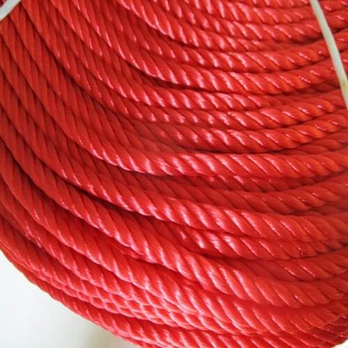 Red Rope Nylon Rope Advertising Gardening Decoration Packaging Binding Rope Clothes Drying Quilt Rope Twisted Silk Rope