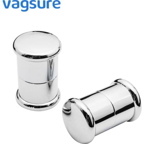 VAGSURE 2Pcs/lot 7cm*4.5cm Single Hole Round Sliding Glass Door Handle For 4- 6mm Handles For Shower Cabin Room Accessories
