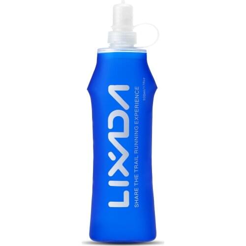 Lixada 250ml/500ml Soft Bottle Folding BPA Free Hydration Water Bottle for Outdoor Running Hiking Cycling gym water bottle