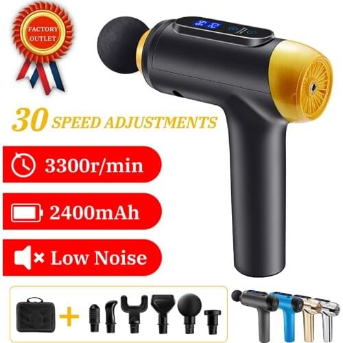 POWCAN 12mm lcd muscle massage gun deep relaxation massager neck Pain Body massager Electric helps relieve lehealth