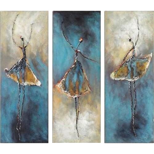 CHENISTORY Frameless 3pc Dancers DIY Painting By Numbers Abstract Picture By Numbers Kits For Adults Diy Gift Home Art Decors