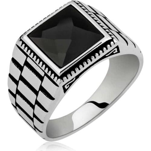 Original silver , Watch Band Patterned Male ,Ring, Good Quality and Affordable Stony ,Rings Types