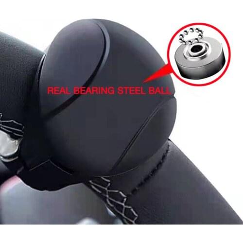 Steering wheel fine-tuning knob 360 degree rotating metal bearing power handle spherical car steering booster