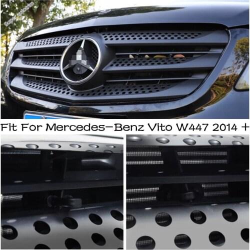 Lapetus Car Middle Insect Screening Mesh Front Grille Anti-mosquito Dust Net For Mercedes-Benz Vito W447 2014 - 2021 Exterior