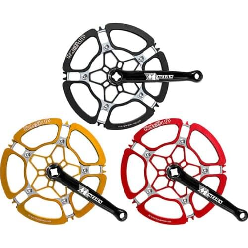Bicycle Crank Chainwheel 45T 47T 53T Aluminum Alloy Single-speed Crankset Bicycle Accessories Bike Tooth Plate 130mm BCD
