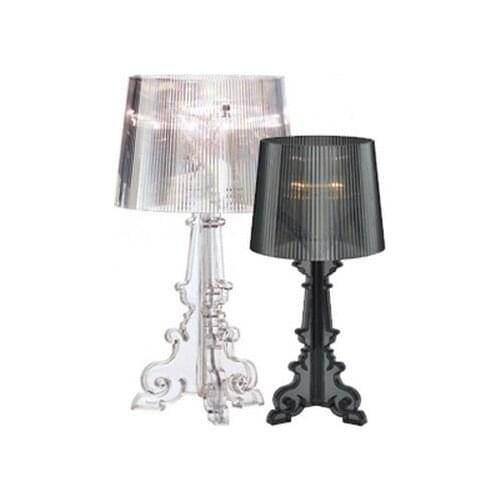 Modern Design S Size DIA24.5mm*H512mm Baroque Style Acrylic Lampshade Decoration Luxury Table Lamps Desk Lights Beside Lighting