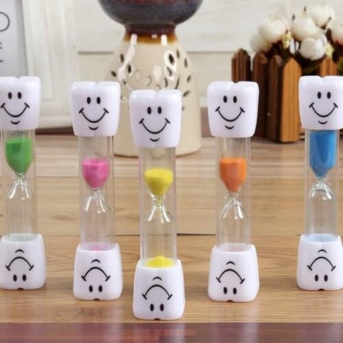 Toothbrush Timer Children 3 Minutes Sand Smiley Face Teeth Brushing Timer Colorful Sandglass Sand Clock Timers desktop clock